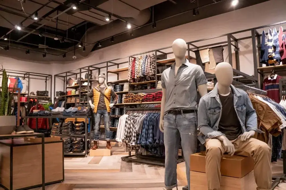 Retail store renovation with custom display fixtures and shelving in Calgary