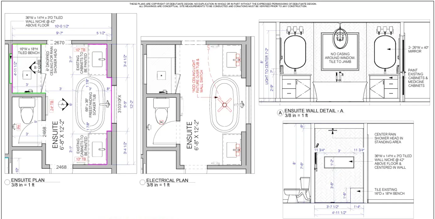 St. Cyr ensuite and laundry renovation approved architectural floor plans
